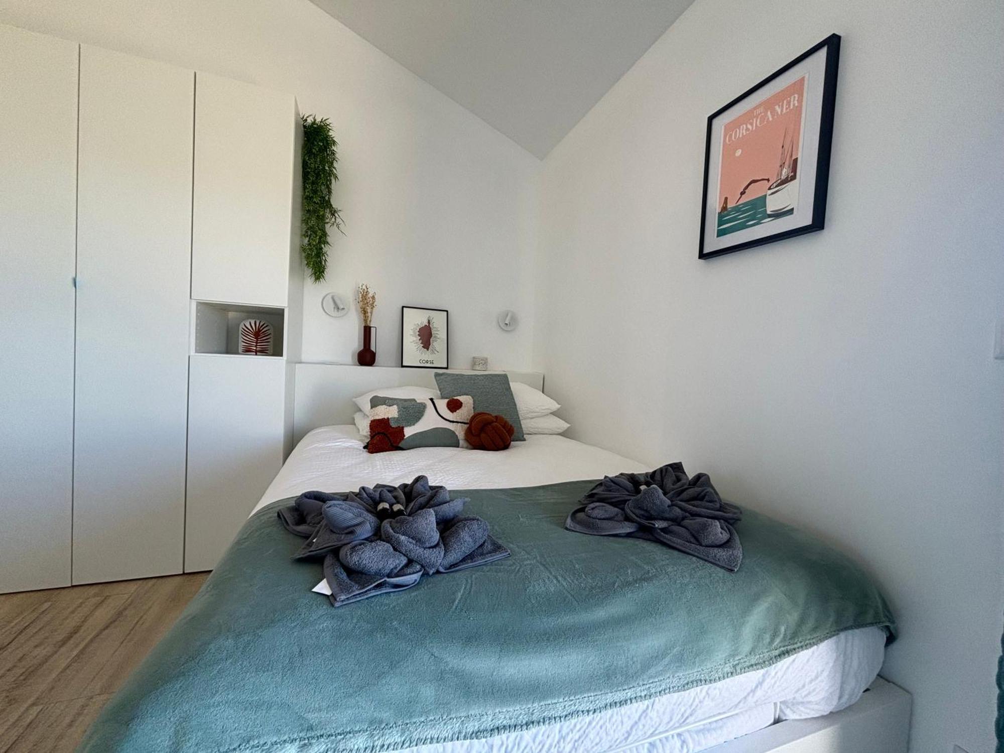 Studio Vue Mer A Porticcio Piscine Et Parking מראה חיצוני תמונה