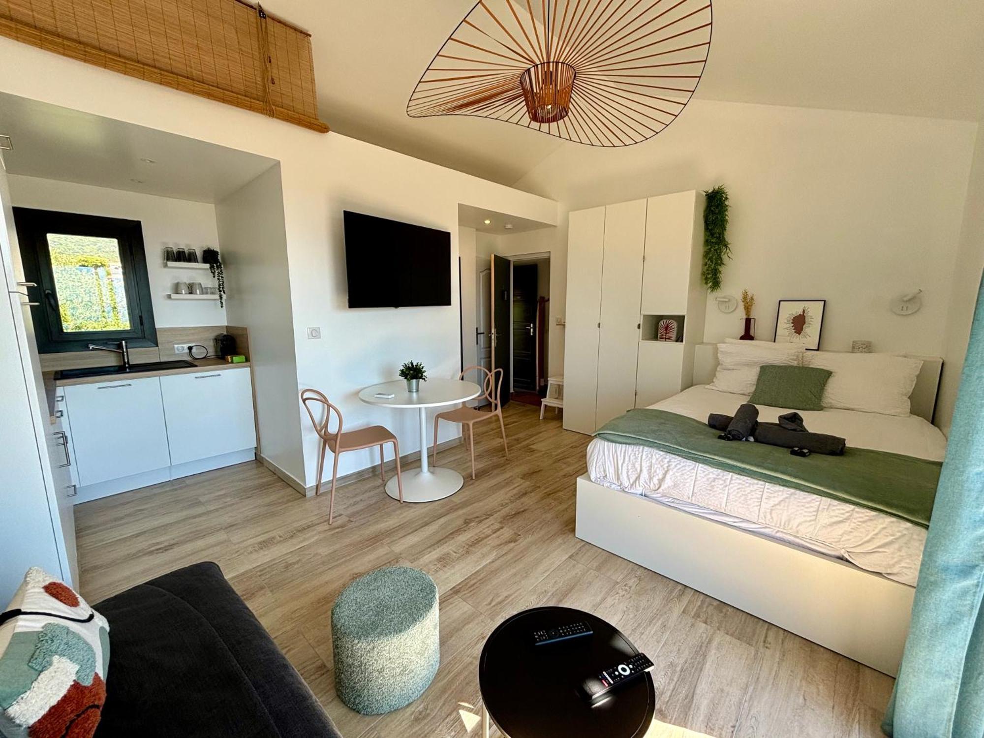 Studio Vue Mer A Porticcio Piscine Et Parking מראה חיצוני תמונה