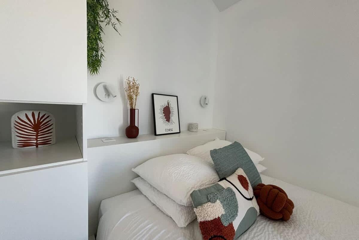 Studio Vue Mer A Porticcio Piscine Et Parking מראה חיצוני תמונה