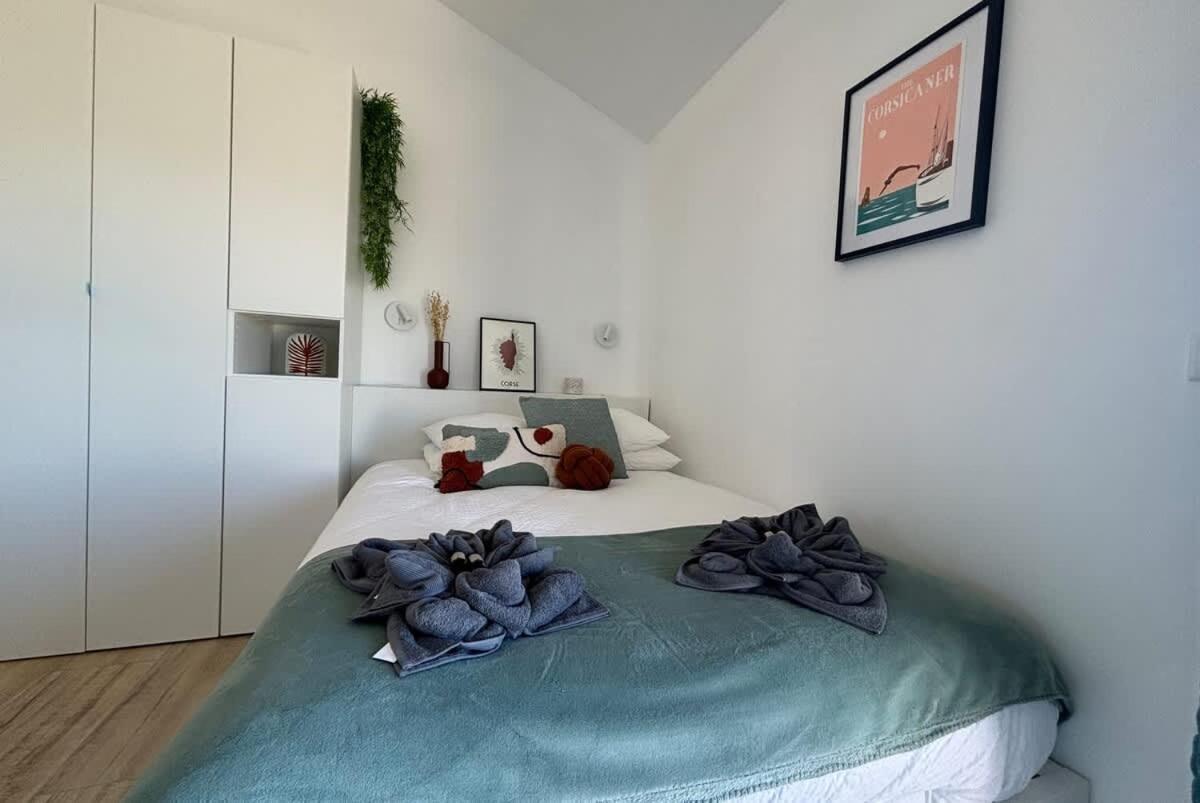 Studio Vue Mer A Porticcio Piscine Et Parking מראה חיצוני תמונה